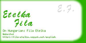 etelka fila business card